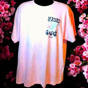 New Popular Poison Pink Blessed Spray Paint Men's T-Shirt Sz XL Short Sleeve
